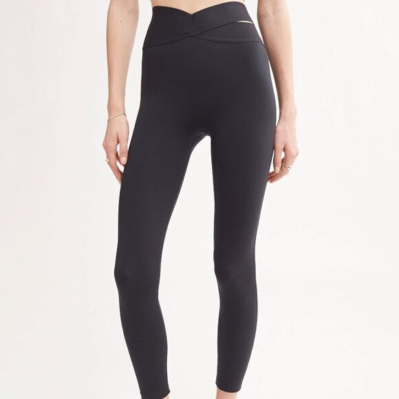 Le Ore Corso Crossover Black Leggings - Picture 1 of 6